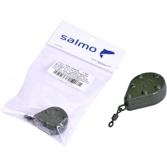Груз SALMO с вертлюгой Bun Swivel green 090г